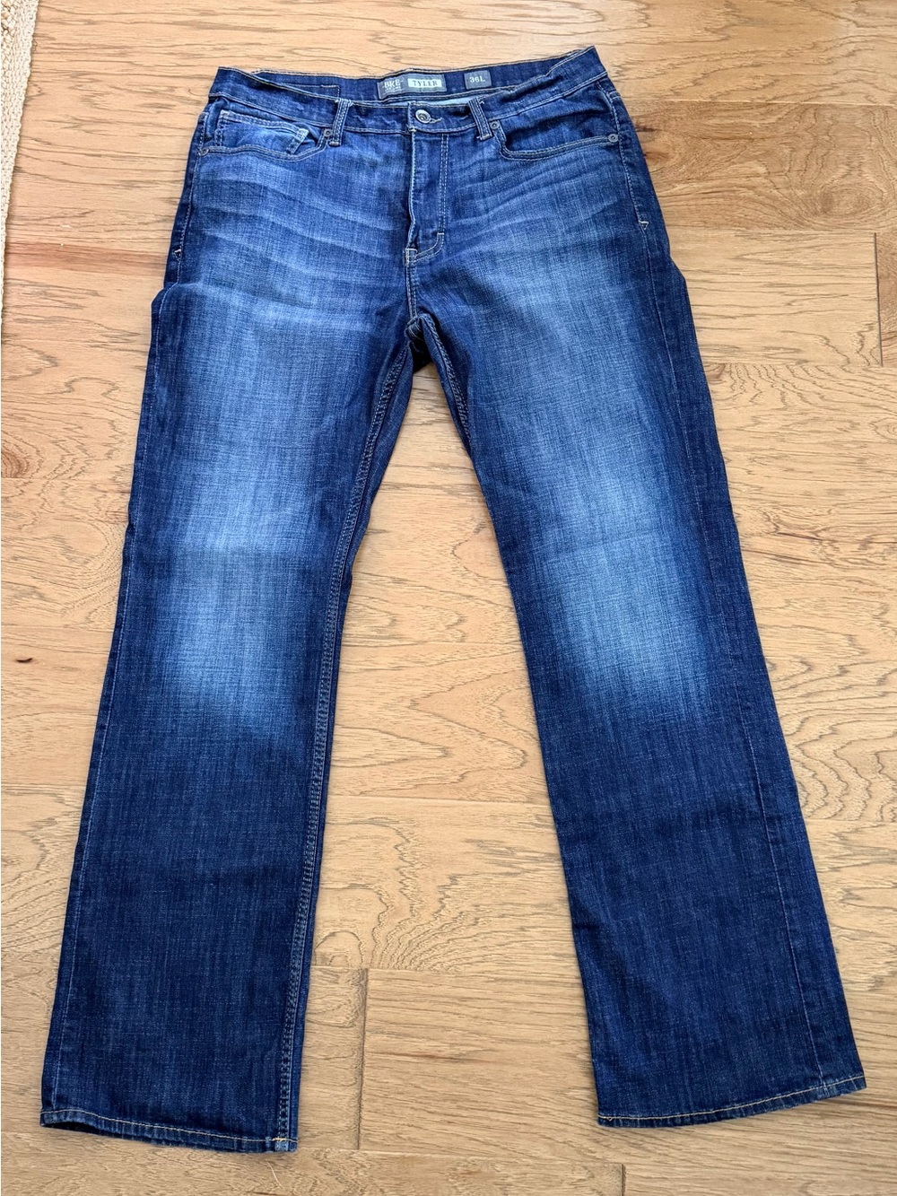 BKE Tyler Men's Dark Blue Relaxed bootcut Jeans